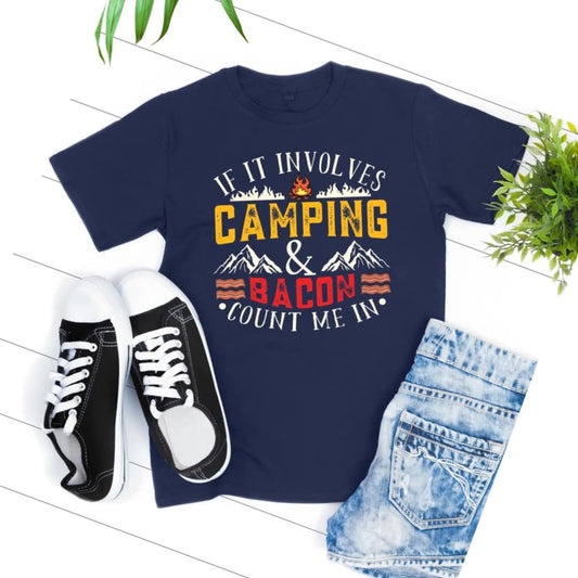 Camping & Bacon T-shirt