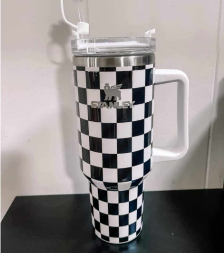 CHECKERED 40 oz TUMBLER