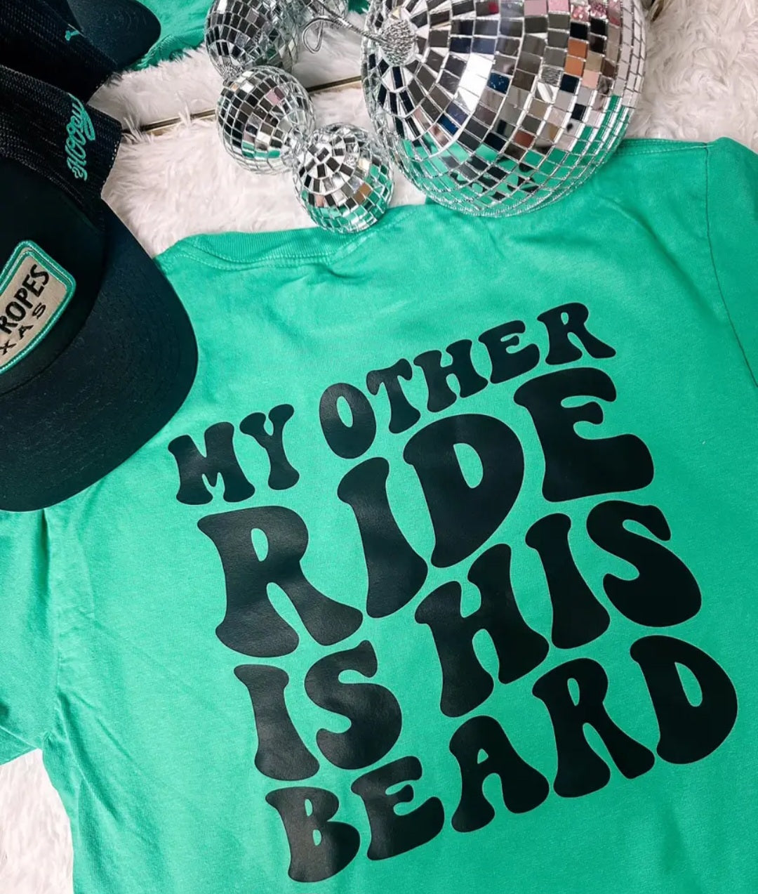 My other ride is his beard t-shirt